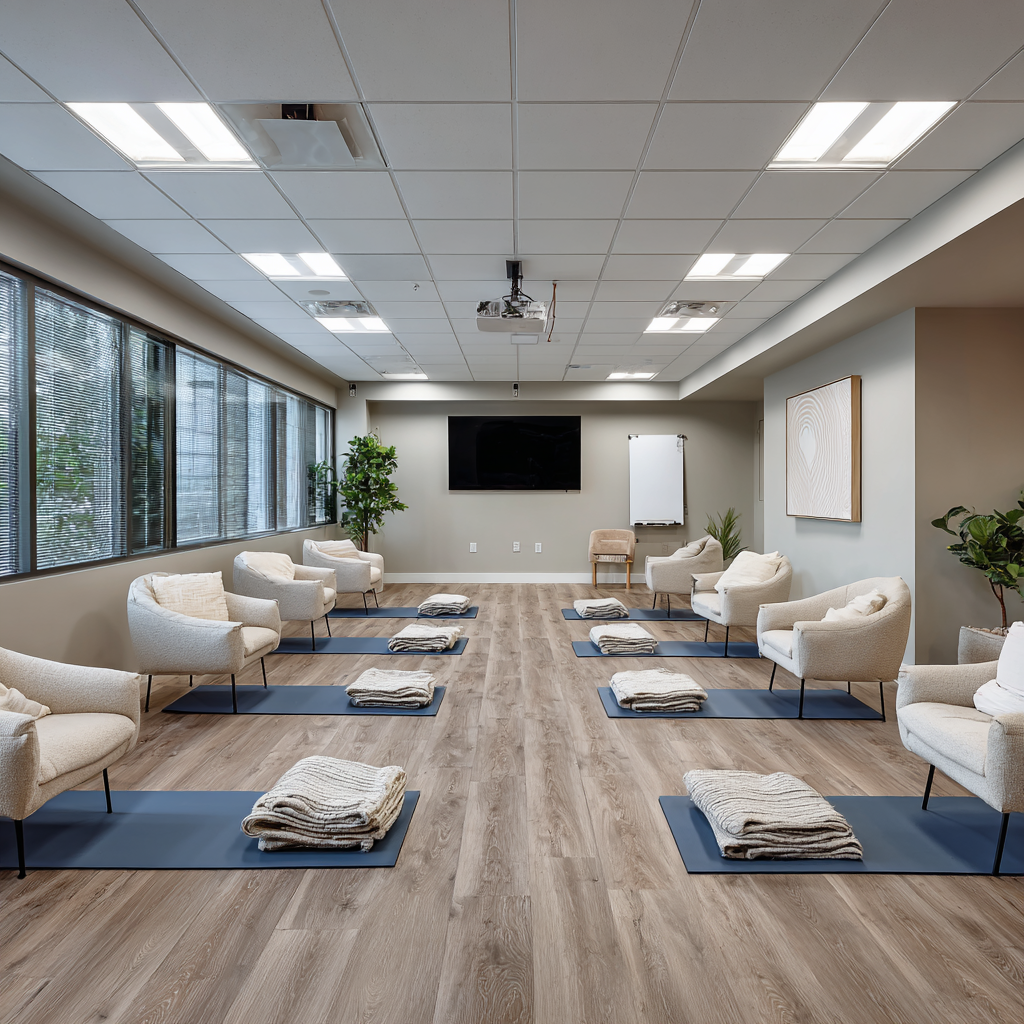 Fitness center at JPZ Healing Services in Santa Ana, California